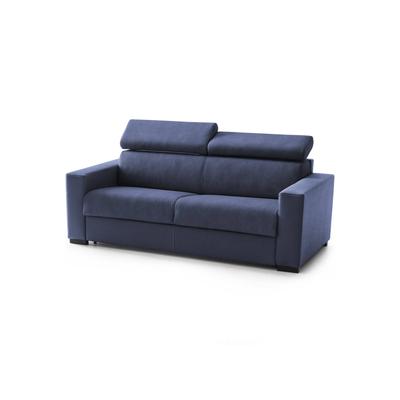2-Sitzer festes Sofa aus Stoff blau 2 posti in tessuto blu 160x95 cm