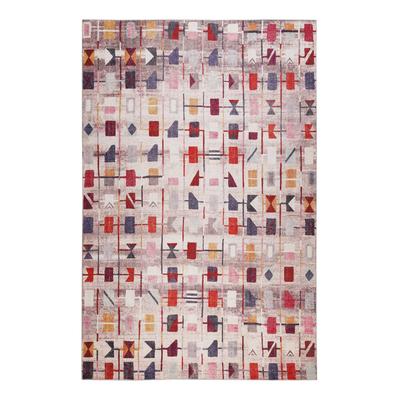 Flacher Teppich, Vintage, geometrisches Muster, multicolor 110x170