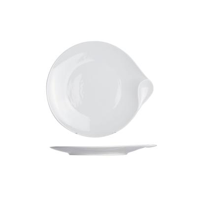 6er-Set Teller aus Porzellan, weiß, D26 cm