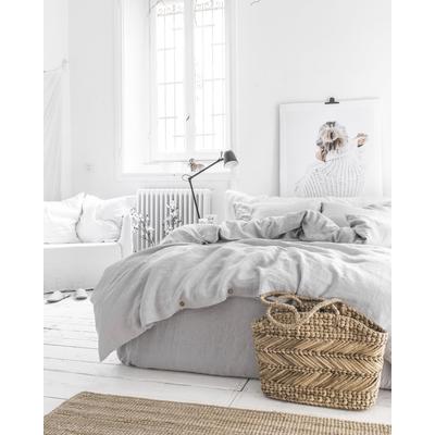 Bettbezug aus Leinen, Grau, 160x220 cm
