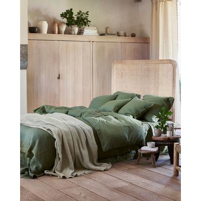 Bettbezug aus Leinen, Grün, 260x220 cm