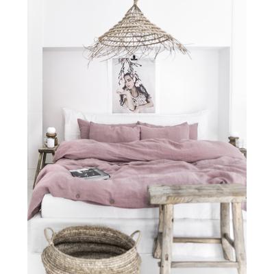 Bettbezug aus Leinen, Rosa, 260x220 cm