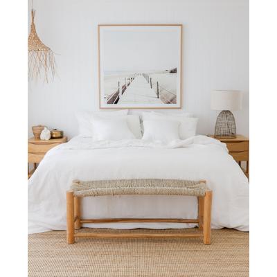 Bettbezug aus Leinen, Weiß, 150x200 cm