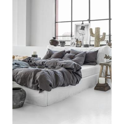 Bettbezug aus Leinen, Grau, 200x200 cm