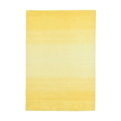 Verlaufsfarbener Teppich aus gelber Wolle, 160x230 cm