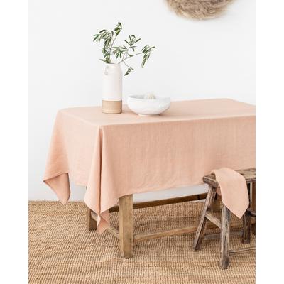 Tischdecke aus Leinen, Rosa, 150x200 cm