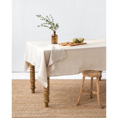 Tischdecke aus Leinen, Beige, 150x200 cm