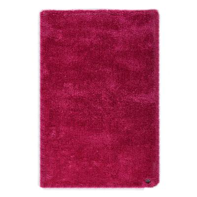 Glänzender Shaggy-Teppich - mit langem Floor - dick - rosa 65x135 cm