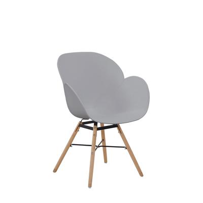 2er-Set Stühle aus Stoff 59 x 83,5 cm, Grau