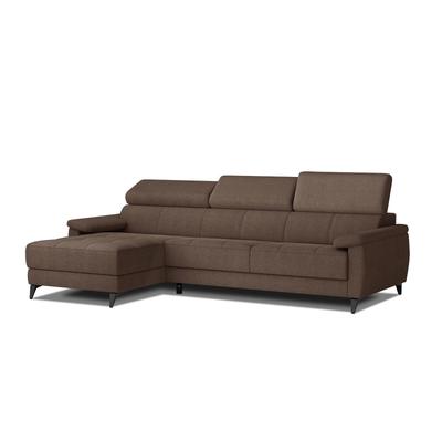 4-Sitzer Ecksofa in Stoff, braun