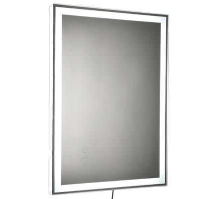 Badezimmerspiegel, LED-Spiegel mit 3 Lichtfarben, Nebelfreier, Alu