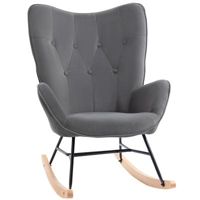 Schaukelstuhl mit Stahlrahmen, mit gepolsterter Sitzfläche, Multicolor