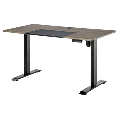 Höhenverstellbarer Schreibtisch, Beige+Schwarz, 140 x 70 x 72-116 cm