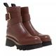 Chloé Stiefel & Boots - Owena Ankle Boots Smooth Leather - Gr. 36 (EU) - in Braun - für Damen - aus Leder & Gummi & Leder & glatt