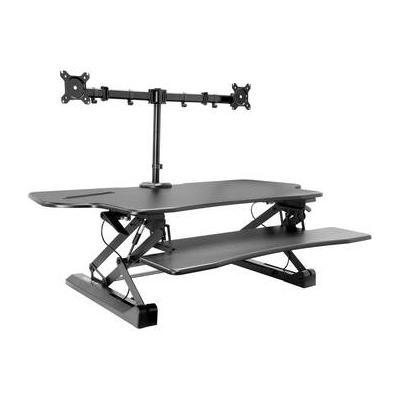 Mount-It! Extra Wide Sit-Stand Desk Converter with...