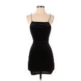 Divided by H&M Casual Dress - Slip dress Square Sleeveless: Black Solid Dresses - Women's Size X-Small
