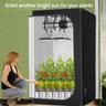 """""hydroponic Ready"" With Viewing Window - 40""x40""x120"" High Reflective Mylar, Floor Tray Included For Hydroponic Indoor Planting"""
