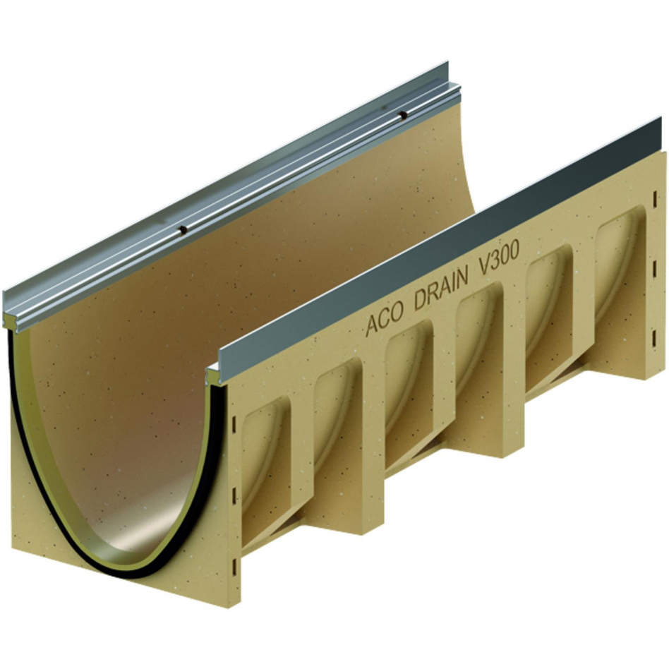 ACO Drain Multiline Seal in V300 Entwässerungsrinne ohne Sohlengefälle, Edelstahl, 10.0,1000 mm Image