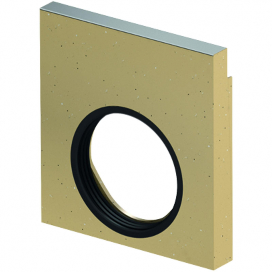 ACO Drain Multiline Seal in Stirnwand für Rinnenende mit horizontalem Rohranschluss, Stahl verzinkt, 20,DN/OD 200,V300 Image