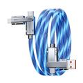 pd27w 100w in lega di zinco 2-tow 2 stelle abbagliante streamer cavo dati di ricarica rapida Cavo di ricarica luminoso 4 in 1