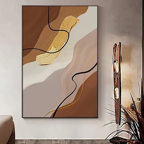 handgefertigte Ölgemälde Leinwand Wandkunst Dekoration Wabi-Sabi modern einfach abstrakt für Wohnkultur gerollt rahmenlos ungedehnt Gemälde Image