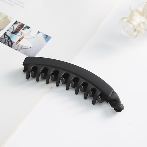 1 Stück Bananen-Haarspangen, braune Bananenspangen für Frauen und Mädchen, große Krallenspangen für dickes, dünnes Haar, 5,3 Zoll lange Haarspangen für Pferdeschwanzhalter, Haar-Accessoires für Frauen