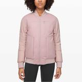 Lululemon Athletica Jackets & Coats | Lululemon Roam Far Wool Bomber Puffer Down Jacket Porcelain Pink Size 6 | Color: Pink | Size: 6