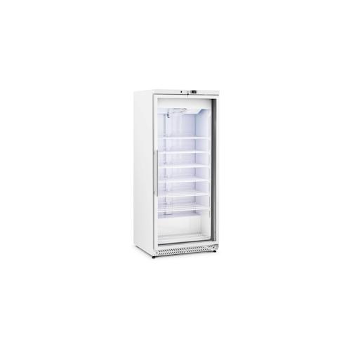 Royal Catering Gefrierschrank - 580 L - - Glastür - Silbern - Kältemittel R290