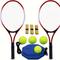 TEMU Tennis Rackets For Youth 2 Players Recreational Tennis Racquet Set For Beginners And Professional With 4 Tennis Balls, 3 Overgrips, 1 Tennis Bag