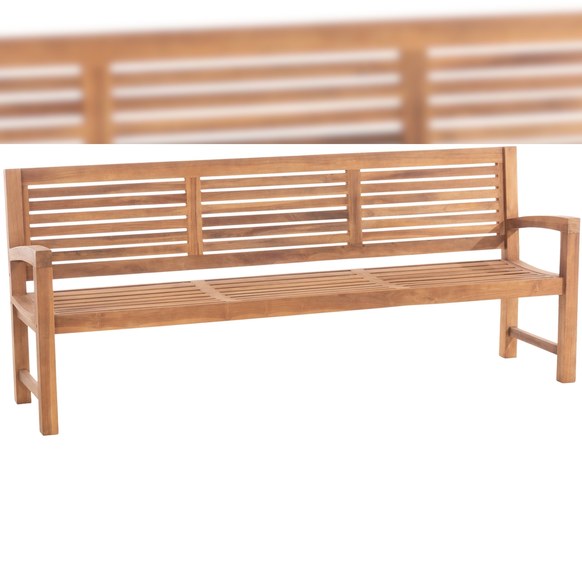 CLP Teakbank Halden teak/220 cm Image