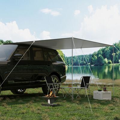 Camping Zeltplane, Ultraleicht Sonnensegel Wasserdicht mit Stangen Ösen, Sonnenschutz Plane mit
