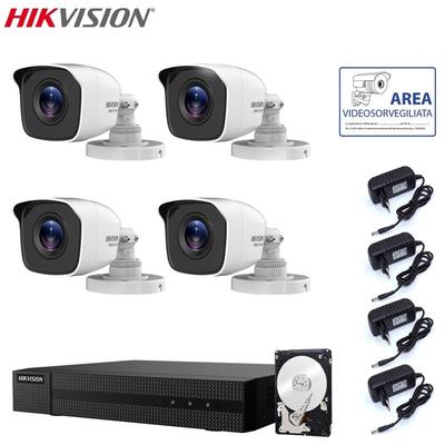 Hikvision - kit 4 kameras videoüberwachung dvr 8 kanäle 2 mpx 1TB hdd