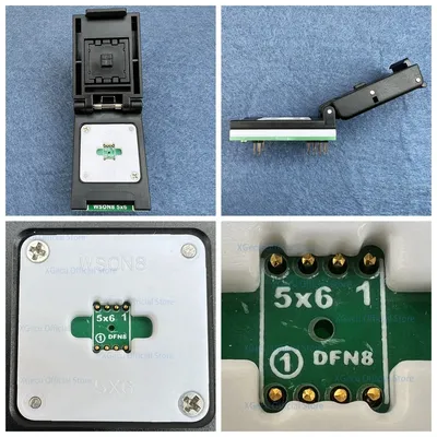 XGecu QFN8 WSON8 DFN8 5X6 or 6X8 IC Socket universal adapter for SPI NAND NOR Flash MLF8 MLP8 SON8