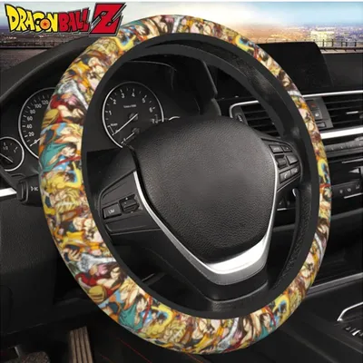 Dragon Ball Wheel Cover 37-38 Anime Soft Steering Prints Wheel Protective Cover Suitable Car-styling