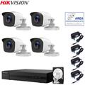 Kit videosorveglianza Hikvision 2 mpx 4 canali con hard disk 3 tb