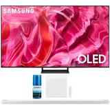 Samsung QN65S90CAFXZA 65 Inch 4K OLED Smart TV with AI Upscaling and a Samsung HW-S801B Ultra Slim Soundbar with Surround Sound Expansion and Walts HDTV Screen Cleaner Kit (2023)