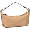 Liebeskind Paris 4 small Pebbel Schultertasche Leder 26 cm Beige Braun Damen