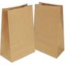 100 Kraft Paper Bag, 9 x 18 X5.5 Cm Small Paper Bag, Gift Bags 100% Recycled Kraft Paper (brown)