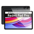 2 pezzi HD protezione schermo antigraffio in vetro temperato per Xiaomi Redmi Pad Pro 2024 pellicola per tablet senza bolle da 12,1 pollici