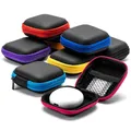 Custodia per cuffie portatile antiurto Borsa per auricolari Custodia per cuffie Custodia rigida Accessori per auricolari Scheda di memoria Cavo USB