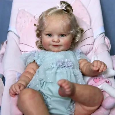 20 Inch/51cm Lifelike Reborn Baby Girl Doll Full Body Silicone Vinyl 3D Painted Visible Veins