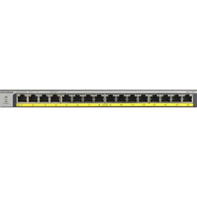 NETGEAR Netzwerk-Switch "GS116PP", grau, B:28,6cm H:2,7cm T:10,2cm, Netzwerk-Switches