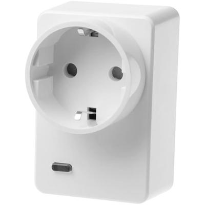 LUPUS ELECTRONICS Smart-Home-Zubehör "Funksteckdose V2 mit Stromzähler und Repeater", weiß, B:9,6cm H:6,5cm T:13,8cm, Smart-Home-Stationen