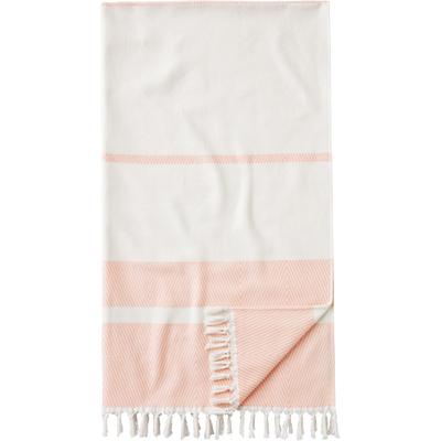 Hamamtuch EGERIA "Pestemal Herri", rosa (rose), B:100cm L:180cm, Hamam Frottier, Obermaterial: 100% Baumwolle, Handtücher (Packung), 100x180 cm, mit Muster & Fransen, ideal als Strandtuch Image