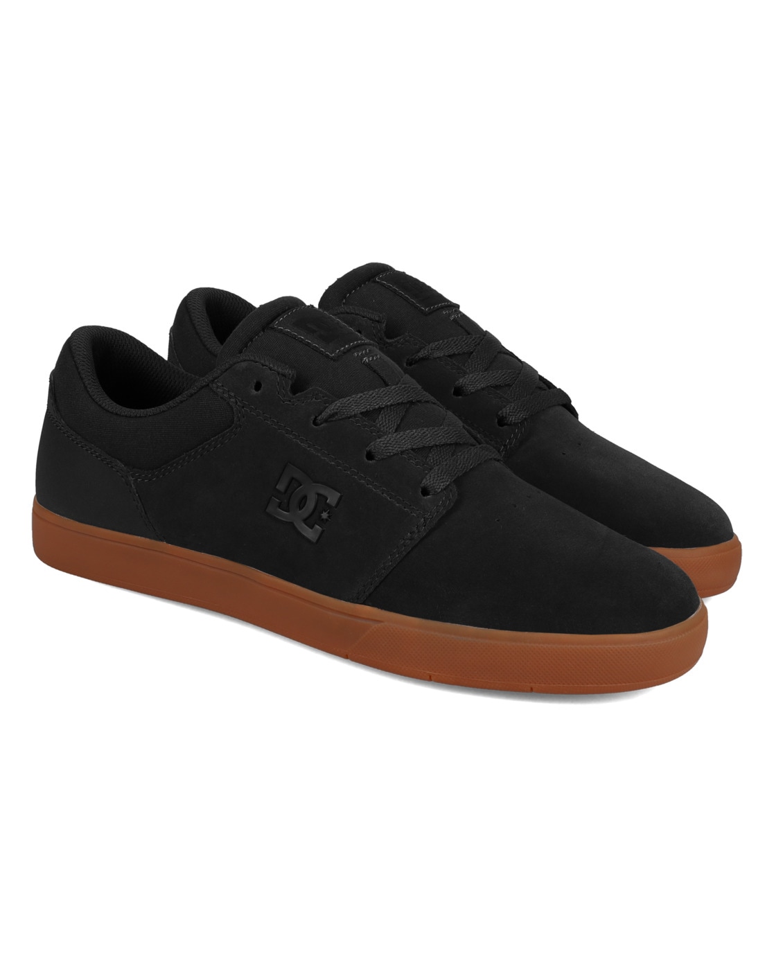 Sneaker DC SHOES "Crisis 2", Herren, Gr. 14(48,5), grau (grau, gum), Obermaterial: Leder [Kuh] / Futter: Textil / Außensohle: Gummi, Schuhe Sneaker