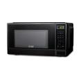 COMMERCIAL CHEF 1.1 Cu Ft Microwave with 10 Power Levels, Small Microwave with Push Button, 1000W Countertop Microwave with Kitchen Timer, Door Lock, & Digital Controls, Black