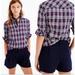 J. Crew Shorts | J. Crew Dress Shorts Women Size 2 Navy Pleated Belt Loops Pockets Style# A2658 | Color: Blue | Size: 2