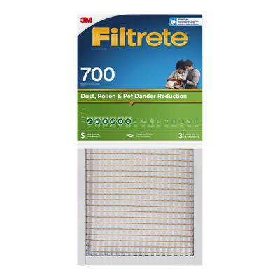 3M Filtrete 14" x 25" x 1" MPR 700 Electrostatic Dust, Pollen, and Pet Dander Reduction Air Filter 70009150080