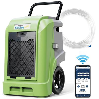 AlorAir Commercial Dehumidifier with Pump Drain Hose, 190 Pints Smart Wi-Fi Large Capacity Industrial Dehumidifier for Basements