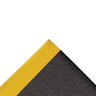 NoTrax 411R0348BY Sof-Tred Anti-Fatigue Floor Mat - 4' x 60', 3/8" Thick, Black/Yellow